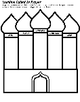 Muslims Called to Prayer coloring page