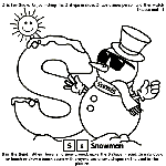 Alphabet S coloring page