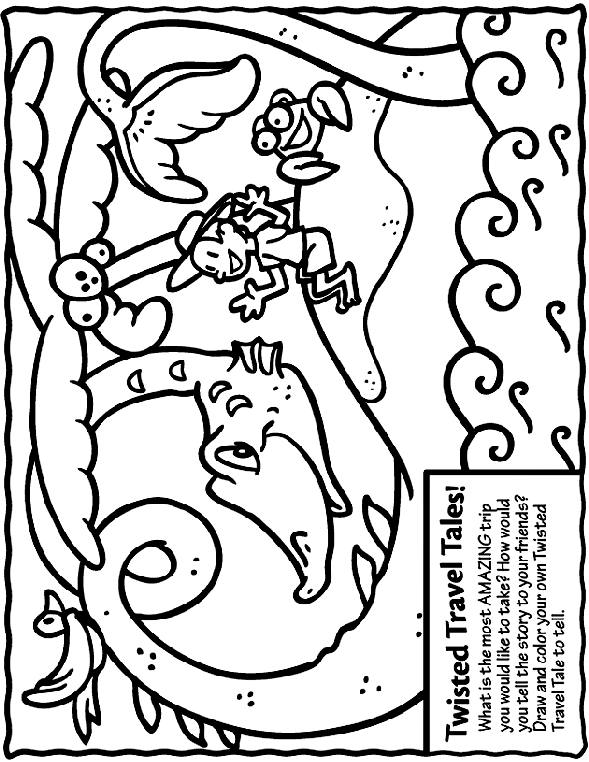 Twisted Travel Tales coloring page