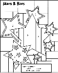 Stars and Bars coloring page