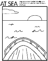 At Sea coloring page