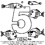 Number 5 coloring page