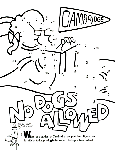 No Dogs Allowed coloring page