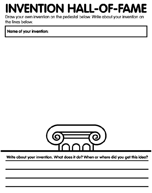 Hall of Fame coloring page