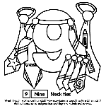 Number 9 coloring page