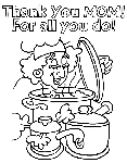 Thank You Mom! coloring page