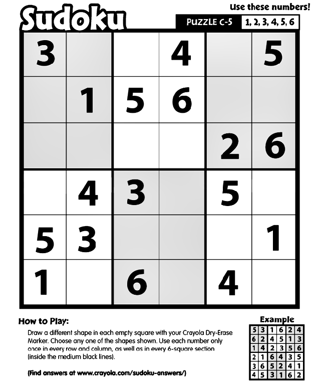 Sudoku C-5 coloring page