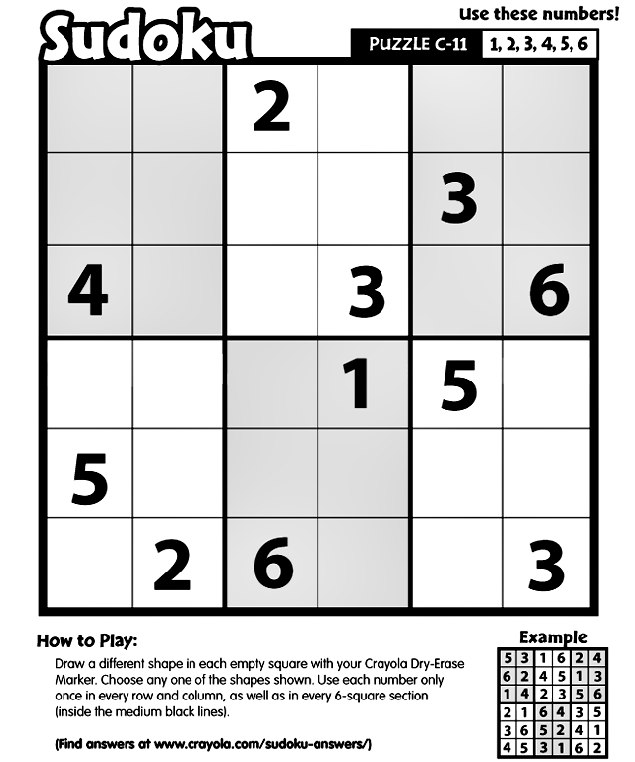 Sudoku C-11 coloring page