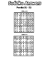 Answers D1-D2 coloring page