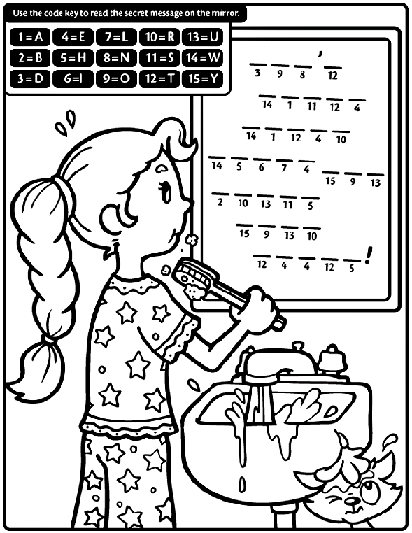 Message Decoder coloring page