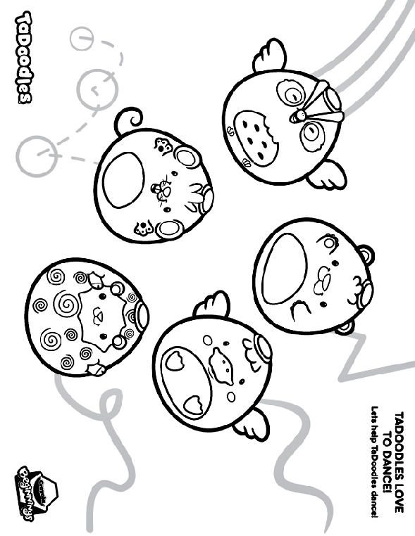 Tadoodles Love to Dance coloring page