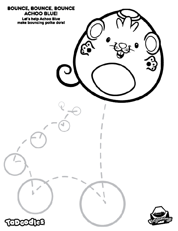 Bounce, Bounce, Bounce Achoo Blue! coloring page