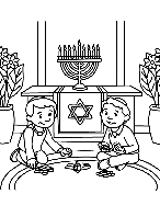 Dreidel, Dreidel, Dreidel coloring page