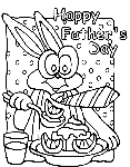 Father's Day - Treat coloring page