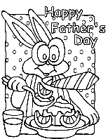 Father&#39;s Day - Treat coloring page