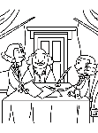 Signing for Independence coloring page