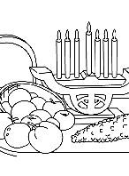 A Kwanzaa Feast coloring page