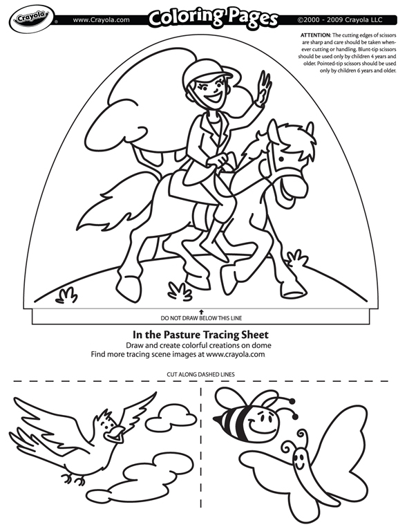 In The Pasture coloring page