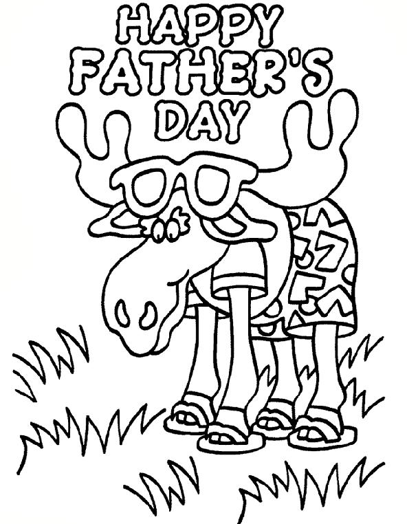Father's Day - Relax coloring page