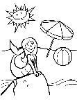 Caribbean Theme 3 coloring page