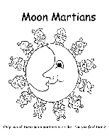 Moon Martians coloring page