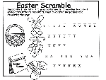 Easter Scramble coloring page