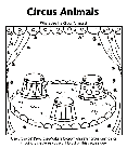 Circus Animals coloring page