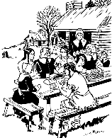 Thanksgiving Feast coloring page
