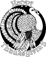 Thanksgiving Turkey coloring page