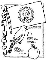 Washington coloring page