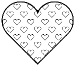 Valentine's Hearts in Hearts coloring page