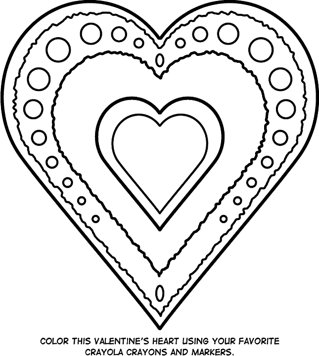 Valentine's Heart coloring page