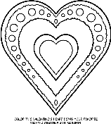 Valentine&#39;s Heart coloring page