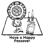 Passover Symbols coloring page