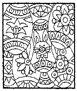 Easter Eggs coloring page