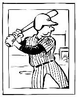 Baseball - Batter Up coloring page