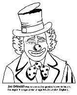 Clown coloring page