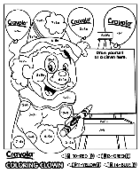 Coloring Clown - Addition coloring page