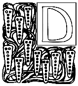 Alphabet Garden D coloring page
