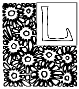 Alphabet Garden L coloring page