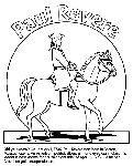 Paul Revere coloring page