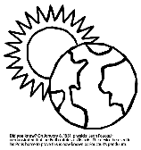 Earth&#39;s Rotation coloring page