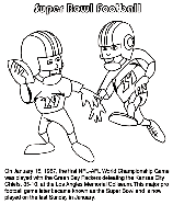 First Super Bowl Football Game coloring page