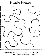 Puzzle Pieces coloring page