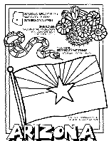 Arizona coloring page