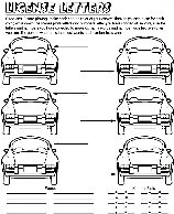 License Letter Game coloring page