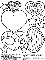 Heart Mobile coloring page