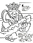 King Charles XII coloring page