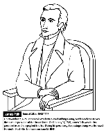 U.S. President James Polk coloring page