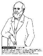 U.S. President James Garfield coloring page